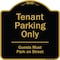 Signmission Designer Series-Tenant Parking Guests Park On Street Heavy-Gauge Aluminum, 18" x 18", BG-1818-9882 A-DES-BG-1818-9882 - alternate 1